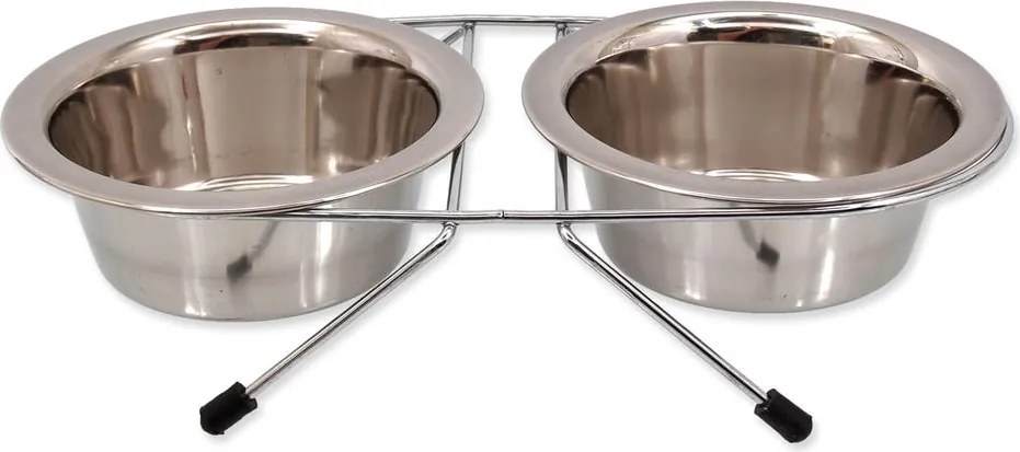 Set di ciotole con supporto in acciaio inox per cane ø 13 cm Dog Fantasy – Plaček Pet Products
