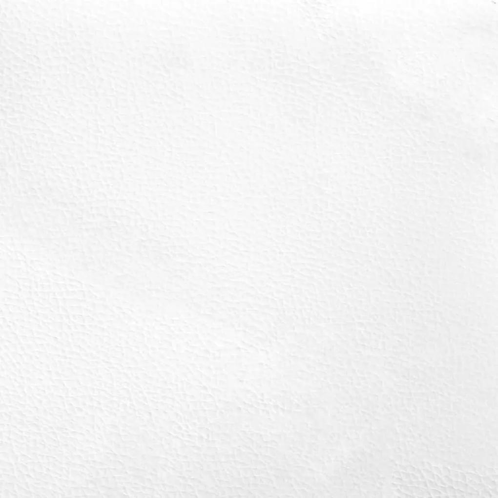 Giroletto con Testiera Nero e Bianco 100x200 cm in Similpelle