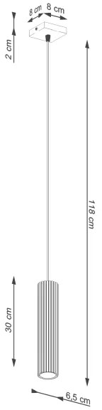 Brilagi - Lampadario LED a sospensione CRESTO con cavo 1xGU10/10W/230V, bianco