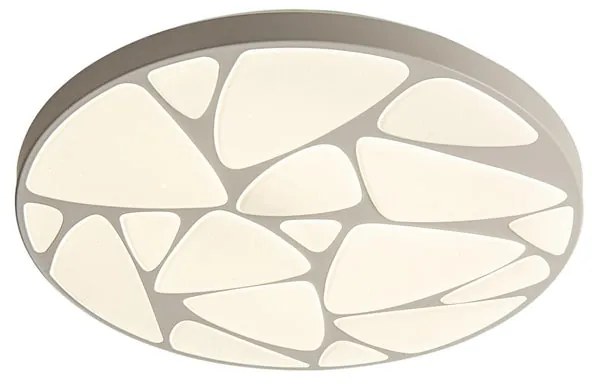 Plafoniera LED moderno Stone, bianco Ø 49 cm, luce con 3 temperature di colore, 2120 lumen NOVECENTO