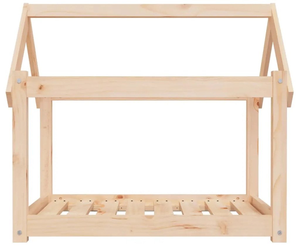 Cuccia per cani 81x60x70 cm in legno massello di pino