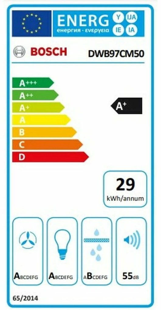 Cappa Classica BOSCH DWB97CM50 90 cm 430 m3/h 140 W Acciaio