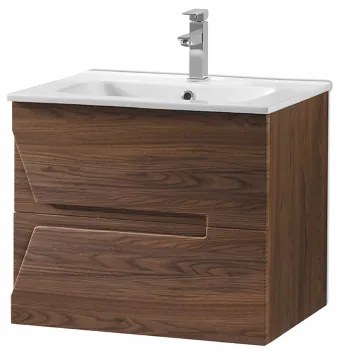 Mobile bagno 60 cm sospeso HAITI finitura Tek