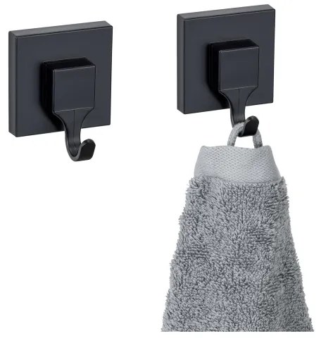 WENKO 71448800 - Gancio VACUUM-LOC QUADRO ED 6x7 cm nero