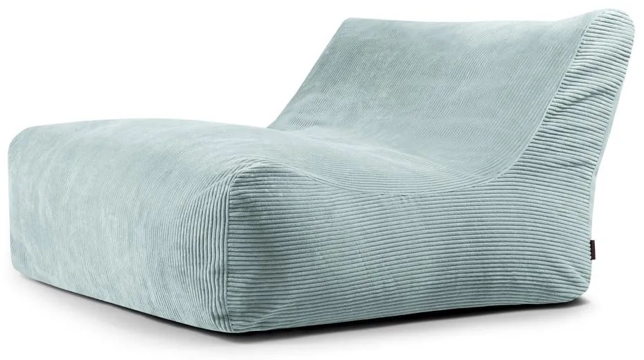 Puof a sacco color menta con rivestimento in velluto a coste Sofa Lounge – SLOWDOWN