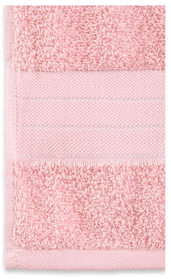 Set di 4 asciugamani in spugna di cotone rosa 50x100 cm - Good Morning