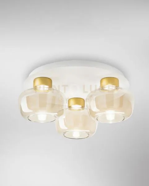 Kino plafoniera cognac 3luci 3767-65-365