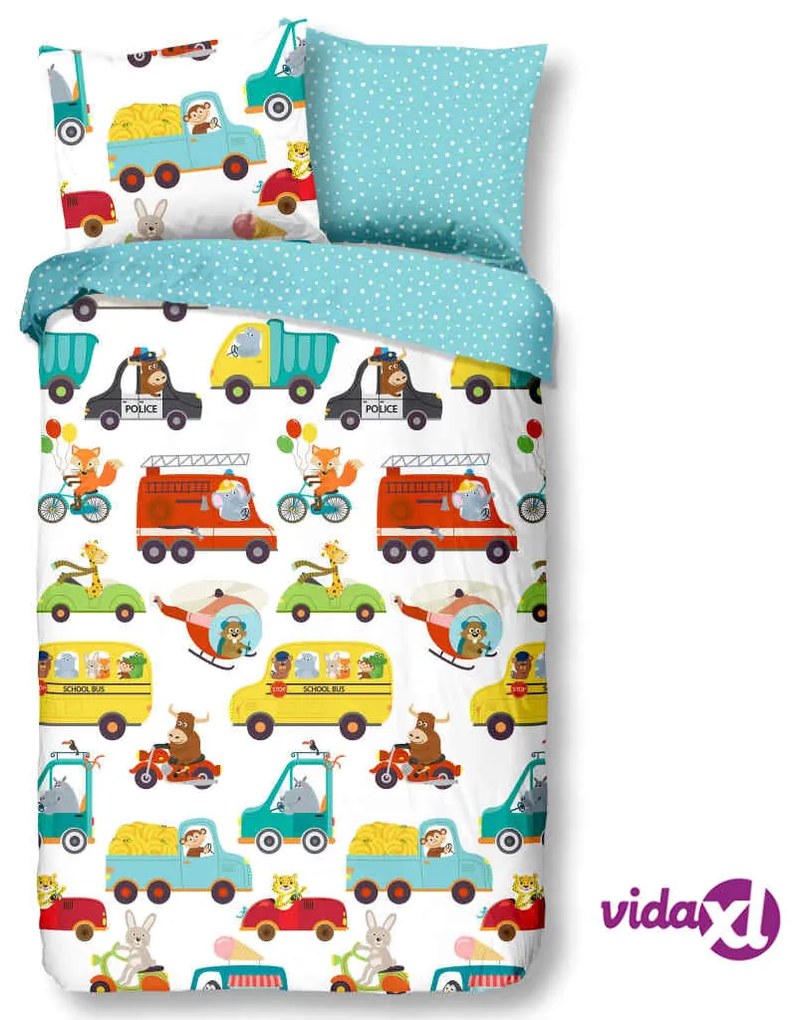 Good Morning Copripiumino Bambini TRAFFIC 140x200/220cm Multicolore
