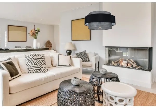 Lampadario a sospensione con filo CORSA 1xE27/60W/230V nero/grigio