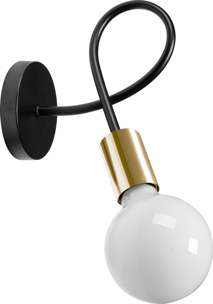 Lampada Da Muro Metallico Loft PARADISE Gold APP516-1W