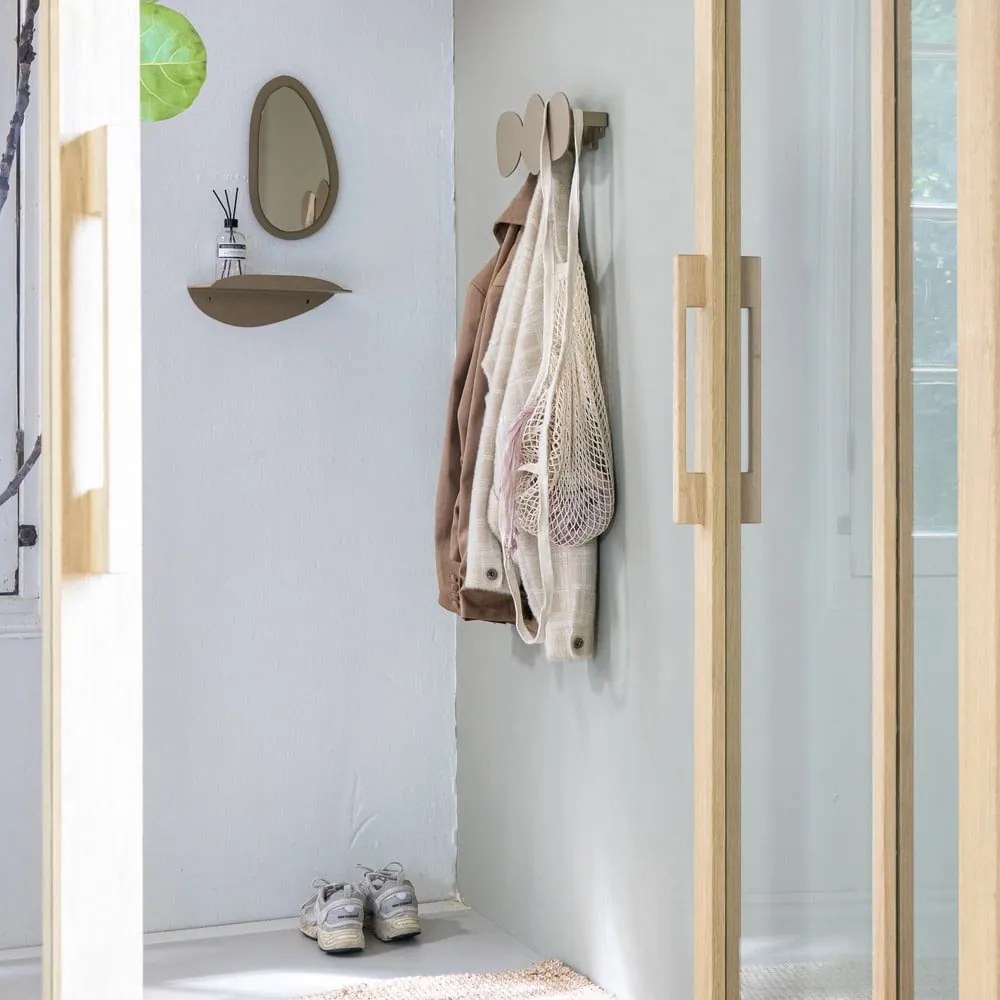 Attaccapanni da parete beige in metallo 35 cm Tumulo – Spinder Design