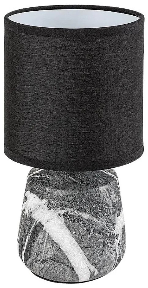 Rabalux 74066 - Lampada da tavolo NALISA 1xE14/40W/230V nero con effetto marmo
