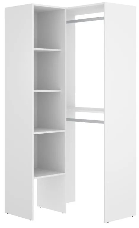 Guardaroba angolare L79 cm Bianco - FERDINAND