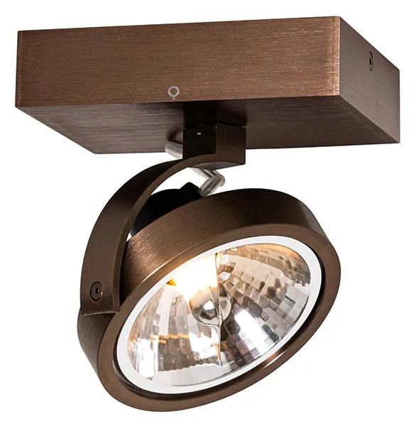 Faretto di design bronzo scuro girevole e inclinabile - Go