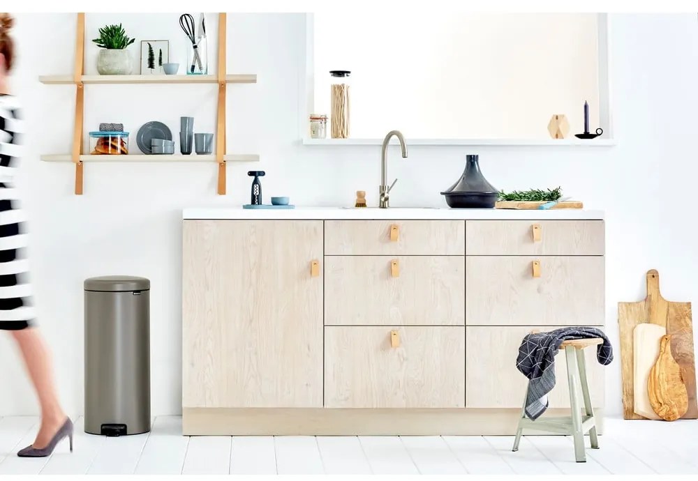 Bidone grigio in acciaio 30 l NewIcon - Brabantia