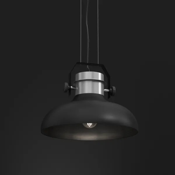 Lampadario a sospensione con filo HELSING 1xE27/60W/230V cromo opaco