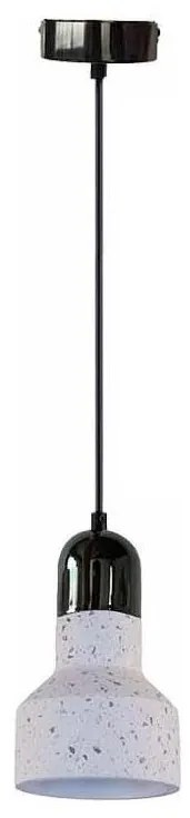 Lampadario a sospensione con filo TERRAZZO 1xE27/60W/230V diametro 12 cm color crema