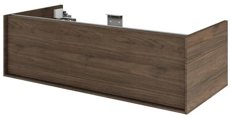 Mobile da bagno sospeso sotto lavabo L 105 x H 32 x P 48 cm noce satinato, 1 cassetto SENSEA Neo Frame