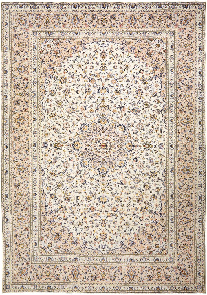 Kashan Tappeto persiano 300x420 Beige (Iran) Annodato A Mano