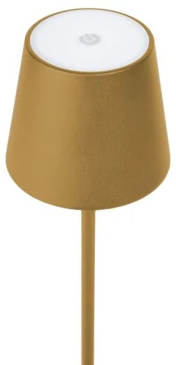 Lampada da tavolo LED da esterno dimmerabile LED/4W/4000 mAh 3000/4000/5500K IP44 oro