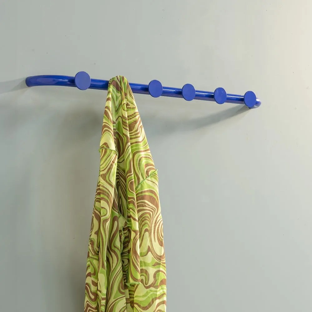 Attaccapanni da parete blu in metallo 75 cm Retro – Spinder Design