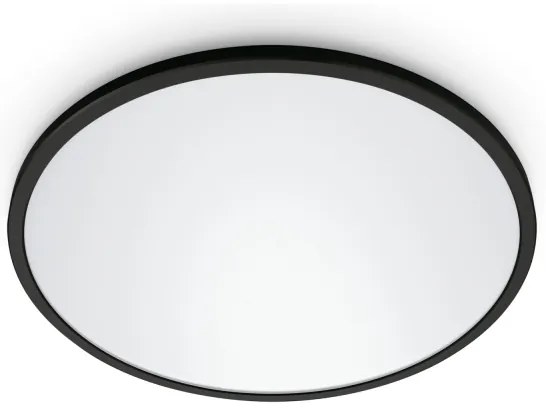 WiZ - Plafoniera LED dimmerabile SUPERSLIM LED/22W/230V Wi-Fi nero