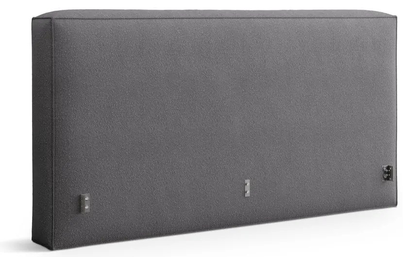 Testiera grigio scuro in imbottito 229x100 cm Olivia – Micadoni