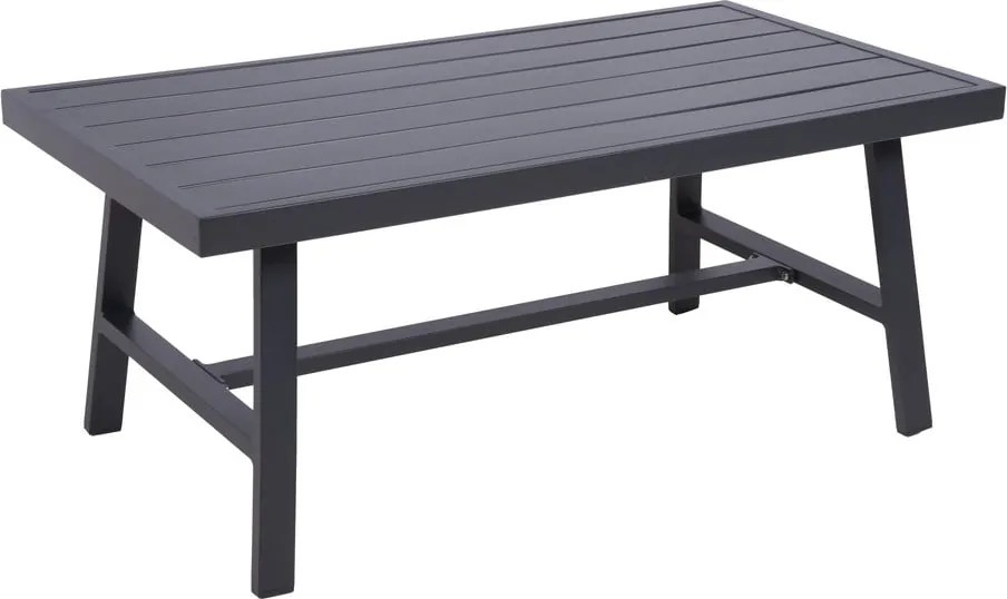 Set di mobili da giardino grigio scuro in alluminio per 4 persone Denia – Garden Pleasure