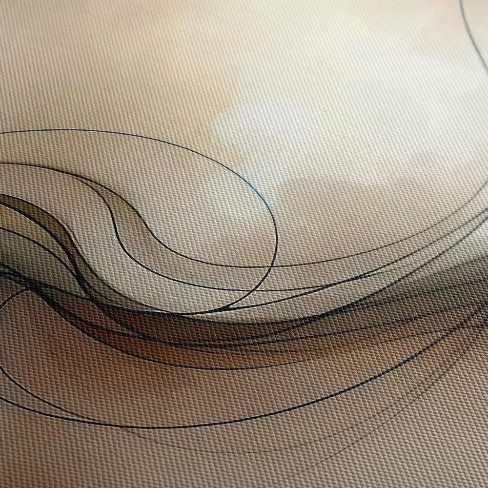 Quadro su tela – Linee delicate nello spazio