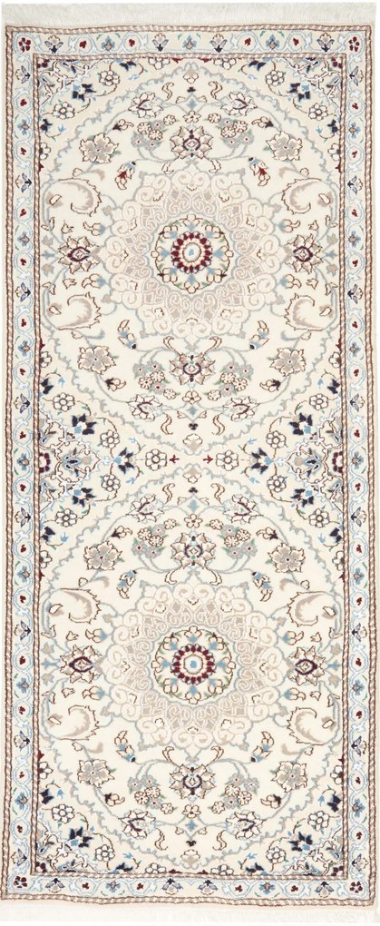 Nain Tappeto 80x200 Beige (Iran) Annodato A Mano