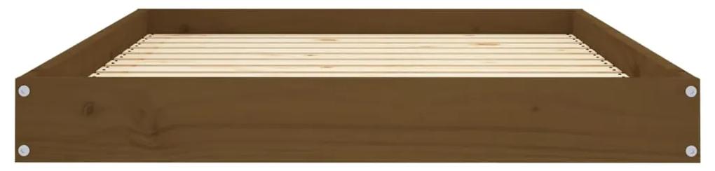 Cuccia per cani miele 101,5x74x9 cm in legno massello di pino