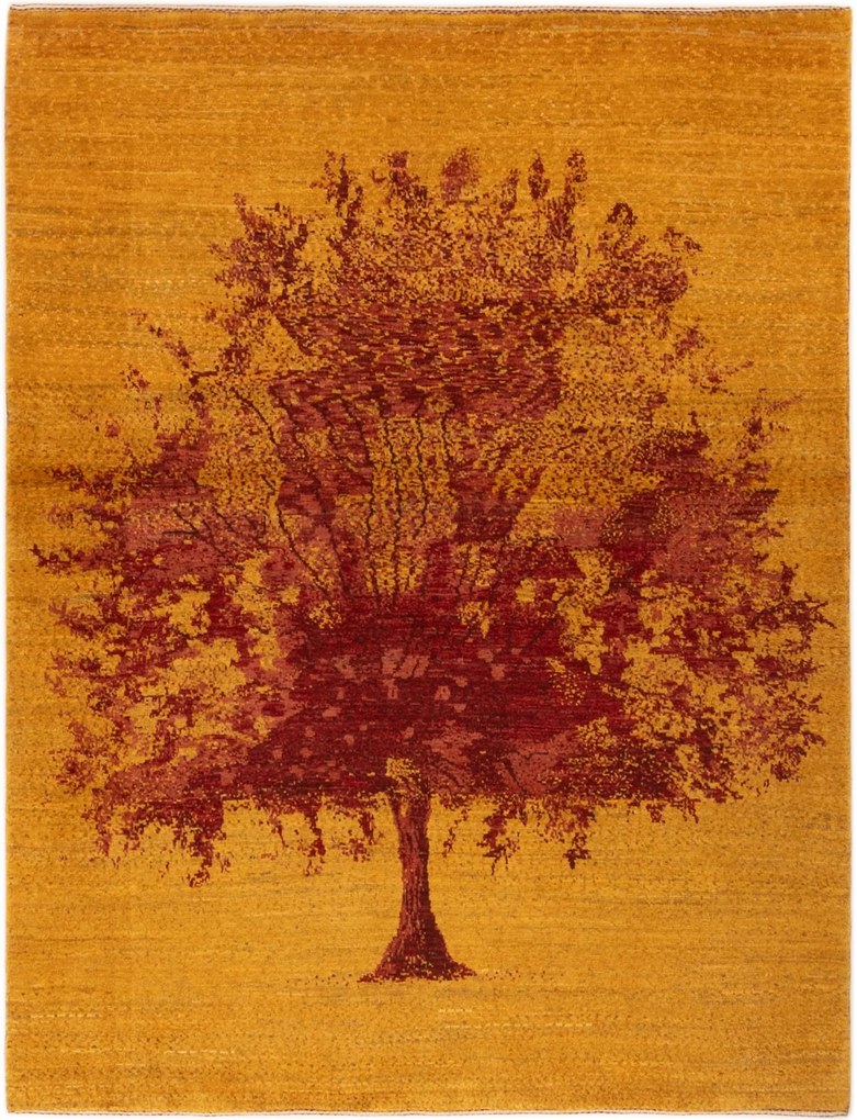 Loribaft Tappeto persiano 190 x 150 Giallo (Iran) Annodato A Mano