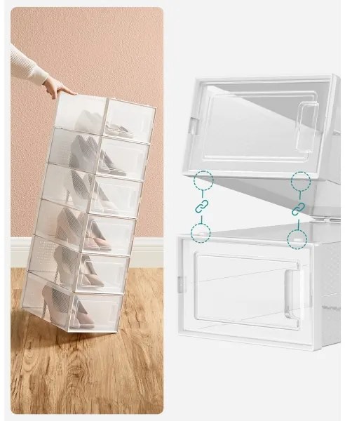 Scaffale modulare con scomparti BOXIFY bianco