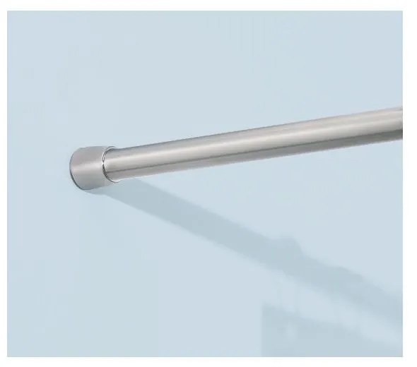 Asta per tende da doccia 66 - 107 cm in argento Forma S - iDesign