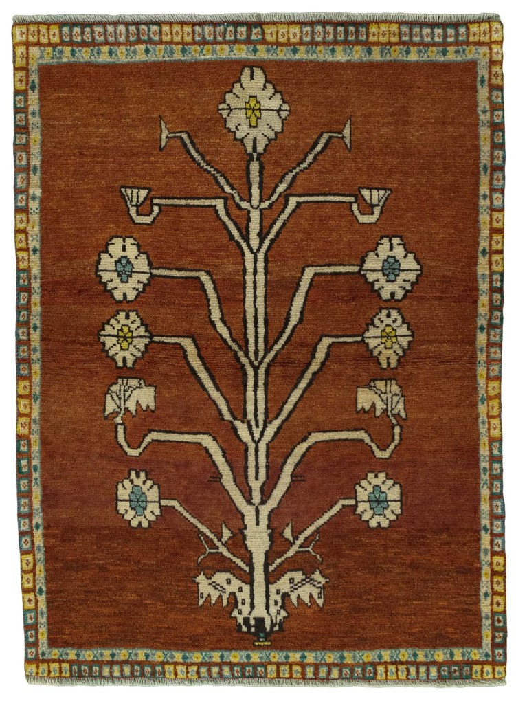 Gabbeh Tappeto persiano 160x120 Giallo (Iran) Annodato A Mano
