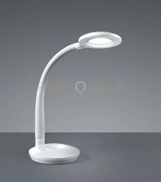 Cobra lampada da studio orientabile plastica bianca h.47cm led 3,5w...