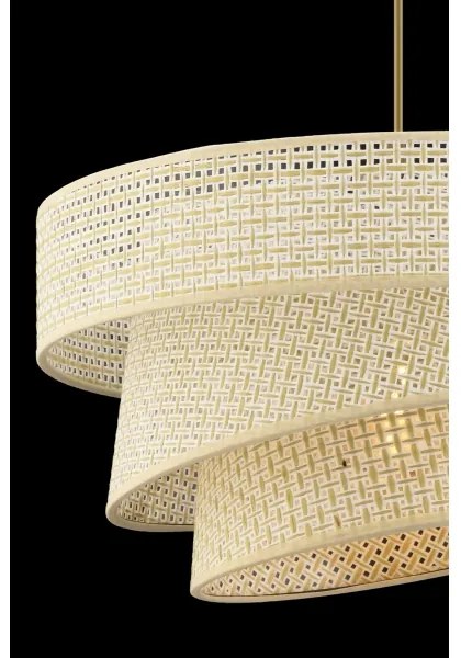 Lampadario a sospensione con cavo COUPER 1xE27/60W/230V colore crema