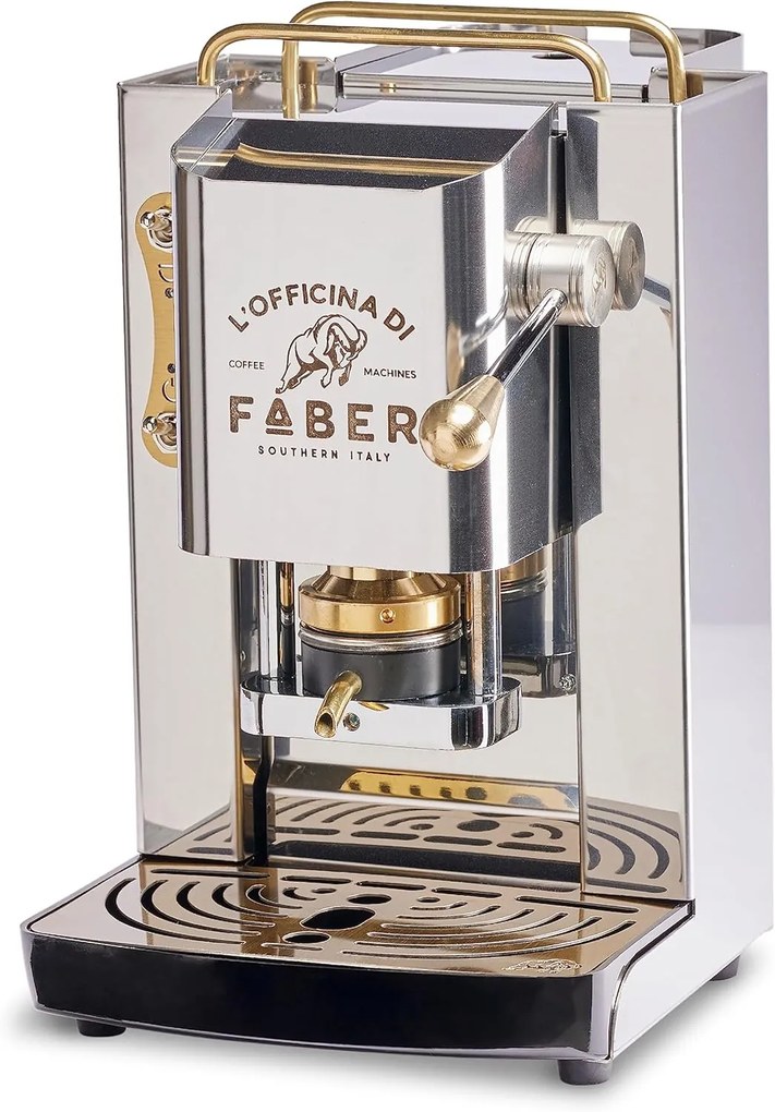 Macchina da caffè Faber Pro Deluxe - cialde, oro acciaio inox, 1,3L