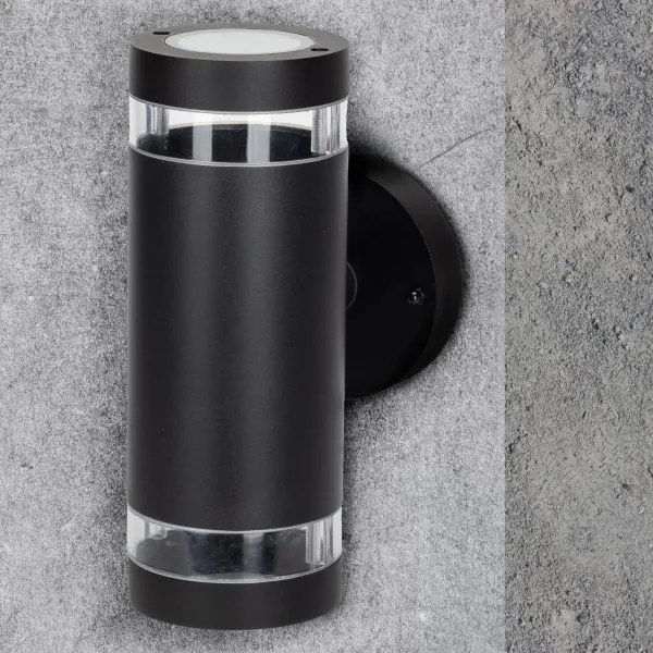 Applique da esterno RINO 2xGU10/12W/230V IP54 nero