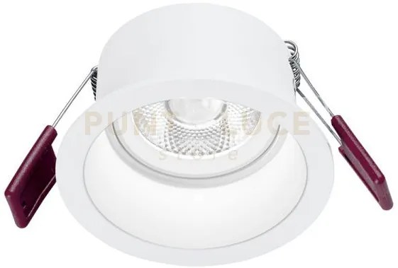 Gfa1000c- faretto da incasso in alluminio  diffusore trasparente a ...