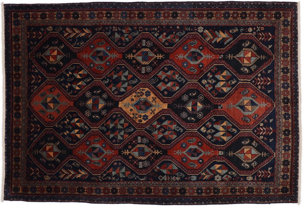 Afshar Tappeto persiano 160 x 230 (Iran) Annodato A Mano