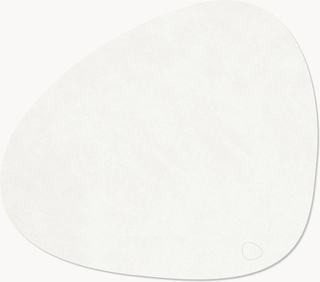Set di 4 tovagliette americane in pelle fatte a mano Curve