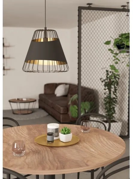 Eglo 49509 - Lampadario a sospensione con filo AUSTELL 1xE27/60W/230V