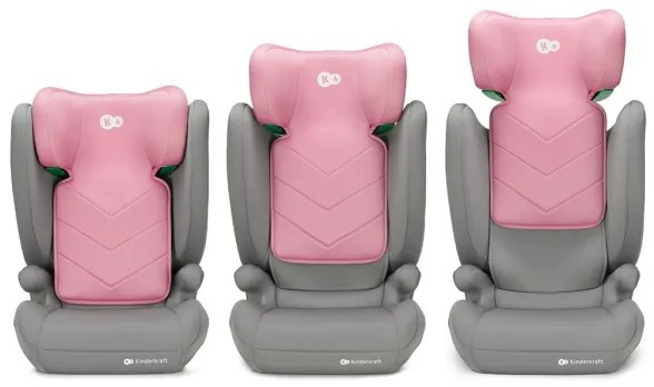 KINDERKRAFT - Seggiolino auto I-SPARK i-Dimensioni (100-150 cm) rosa