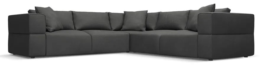 Divano angolare variabile grigio scuro Esther - Milo Casa