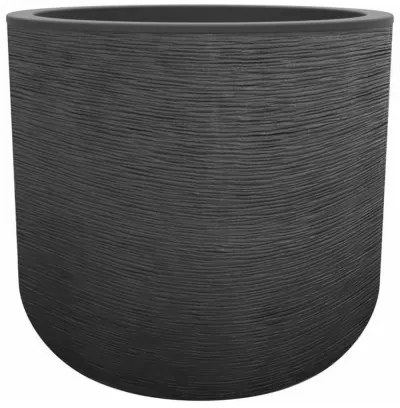 Vaso EDA Grigio Plastica Rotonda Ø 40 cm