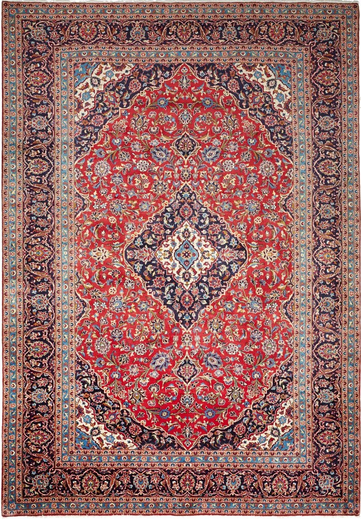 Kashan Tappeto persiano 250x360 Rosso (Iran) Annodato A Mano