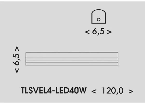 Ecolite TLSVEL4-LED40W - LED Lampada fluorescente VELO LED/24/32/40W/230V bianco