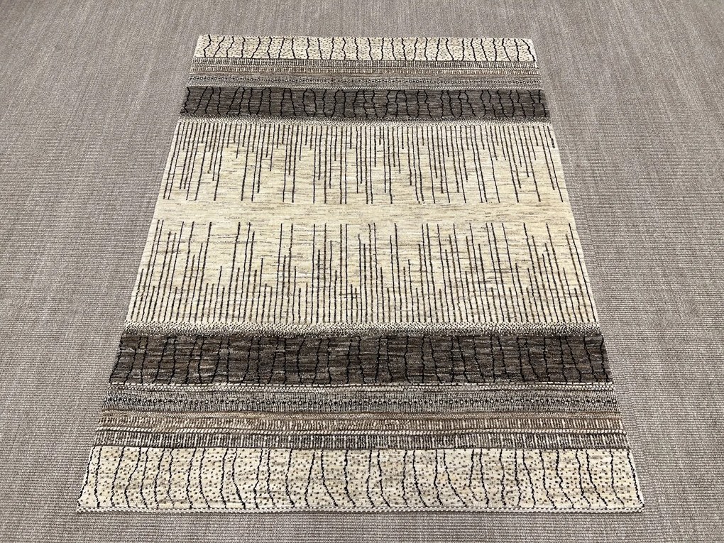 Loribaft Tappeto 200x150 Beige (Iran) Annodato A Mano