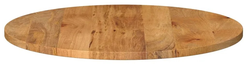 Piano per tavolo Ø 80x3,8 cm rotondo in legno massello di mango
